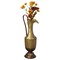 Decorative Antique Style 1 Handle Metal Jug Floor Vase - Vintage Inspired Rustic Design for Entryway, Living Room, or Dining Room - Ideal for Flower Arrangements, Greenery, or Standalone Display